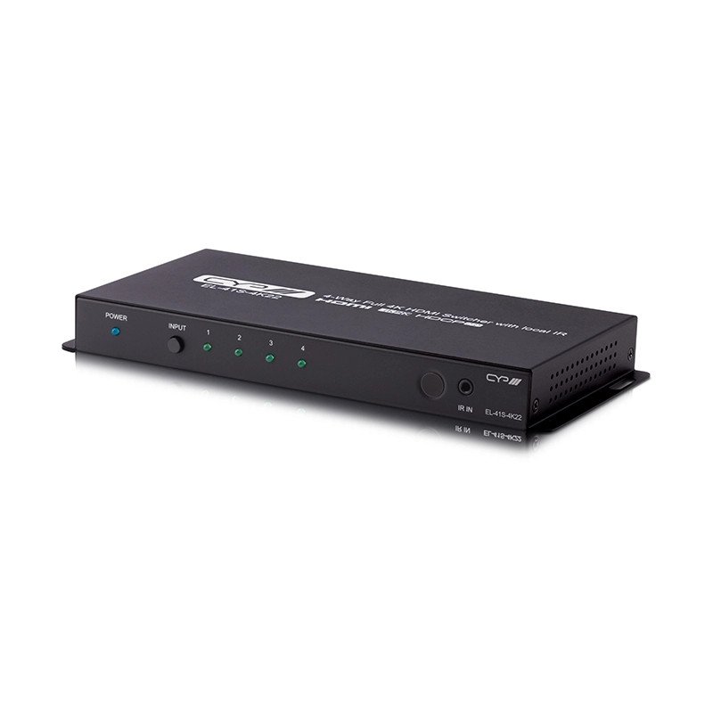 EL-41S-4K22 – 4-Way Full 4K HDMI Switcher with local IR