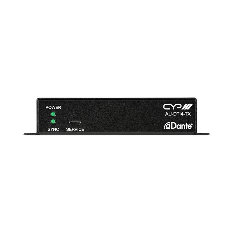 AU-DTI4-TX – Dante Transmitter with 4 Channels of Balanced Mono Inputs